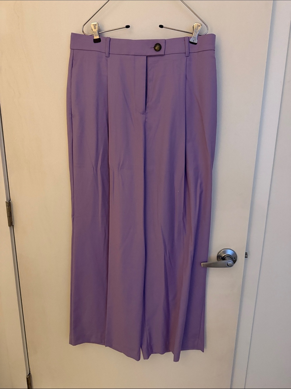 Ann Taylor Lavender Wide-Leg Trousers